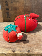 Load image into Gallery viewer, Red Tomato Pincushion Pair | Vintage
