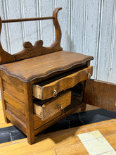 Load image into Gallery viewer, Oak Washstand Salesman Sample or Play Size
