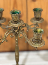 Load image into Gallery viewer, Vintage Brass Candelabra
