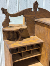 Load image into Gallery viewer, Antique Oak Side-by-Side Secretary and Bookshelf | Salesman Sample or Play Piece
