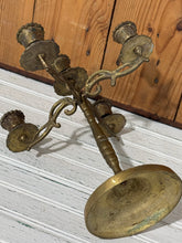Load image into Gallery viewer, Vintage Brass Candelabra
