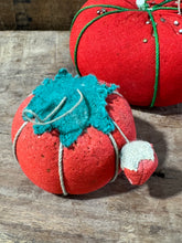 Load image into Gallery viewer, Red Tomato Pincushion Pair | Vintage
