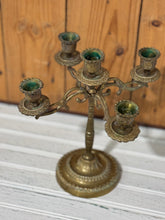 Load image into Gallery viewer, Vintage Brass Candelabra
