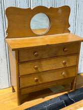 Load image into Gallery viewer, Vintage Wooden Miniature Doll Dresser
