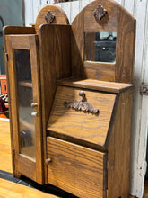 Load image into Gallery viewer, Oak Side-by-Side Secretary and Bookcase Salesman Sample or Play Piece
