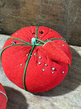Load image into Gallery viewer, Red Tomato Pincushion Pair | Vintage
