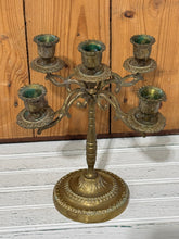 Load image into Gallery viewer, Vintage Brass Candelabra
