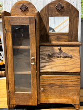 Load image into Gallery viewer, Oak Side-by-Side Secretary and Bookcase Salesman Sample or Play Piece
